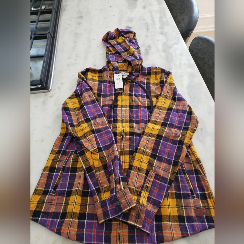 LL Bean Women's Flannel Shirt Jacket